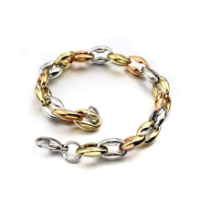 Factory price metal gold designer circle bracelet,mens gold curb bracelets jewelry